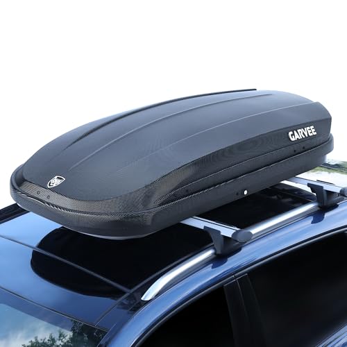 Rooftop Cargo Box Carrier - 12 Cubic Feet Hard-Shell Storage