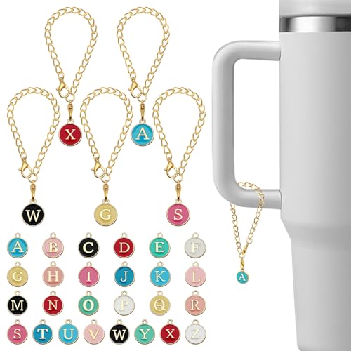 Personalized Letter Charms for Stanley Cup - 6pcs A-Z Set