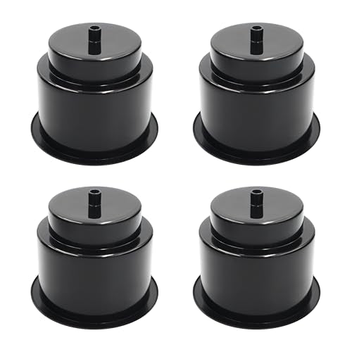 Black Plastic Cup Holder - 4 PCS Recessed Drink Holders with Drain