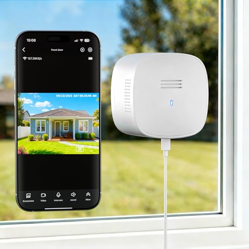 3MP 2K Window Camera, SpectraVivid AI Color Night Vision Window Cameras for Home Security, 2.4G&5G WiFi, Person & Motion Detection, Two-Way Audio, 24/7 Recording, Easy Quick Install Indoor Glass