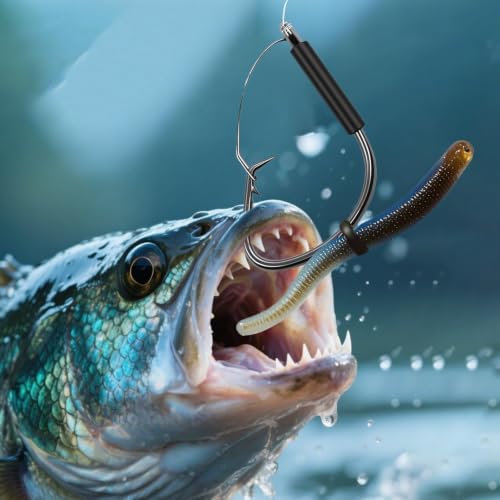 25-Pack Weedless Wacky Rig Hooks - Ultra Sharp Neko Rig Hooks