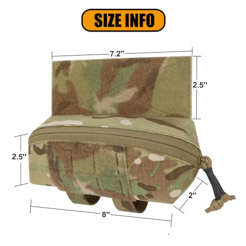 KRYDEX MC Tactical Small Drop Pouch with TQ Holder & Hook & Loop Panel