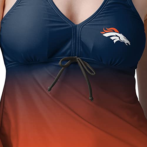 Denver Broncos Gradient Tankini Top - Officially Licensed Swimwear