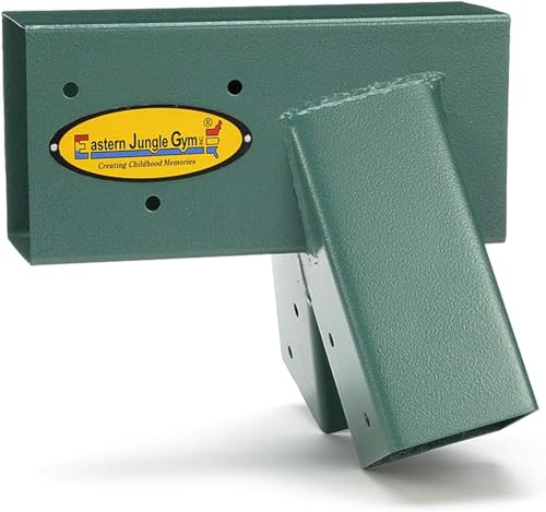A-Frame Swing Set Brackets - Heavy Duty Steel, Green, 2 Pack