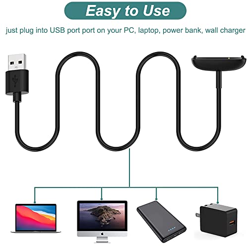2-Pack Charger for Fitbit Inspire 3 Fitness Tracker - 3.3ft
