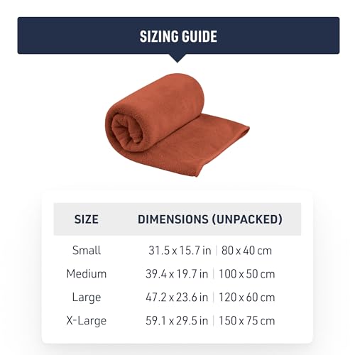 Sea to Summit Tek Towel Small Beluga – Ultra-Plush Quick-Dry Camping & Travel Towel