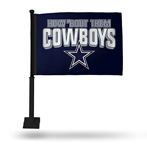 Dallas Cowboys Double-Sided Car Flag - 19" Nylon Flag