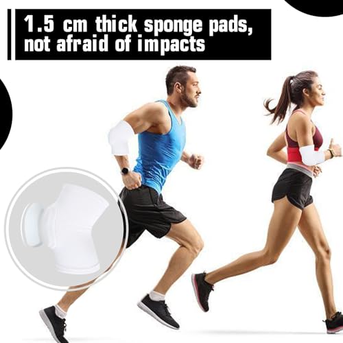 Elbow Pads for Volleyball - White XS Anti-Collision Support