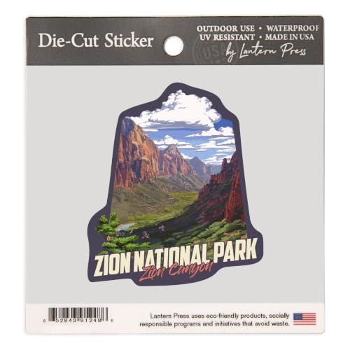 Small Zion National Park Sticker - Waterproof Vinyl Decal