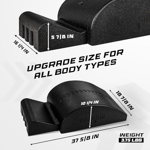 Foldable Pilates Spine Corrector - Core Strengthening & Stretching - Basic Black