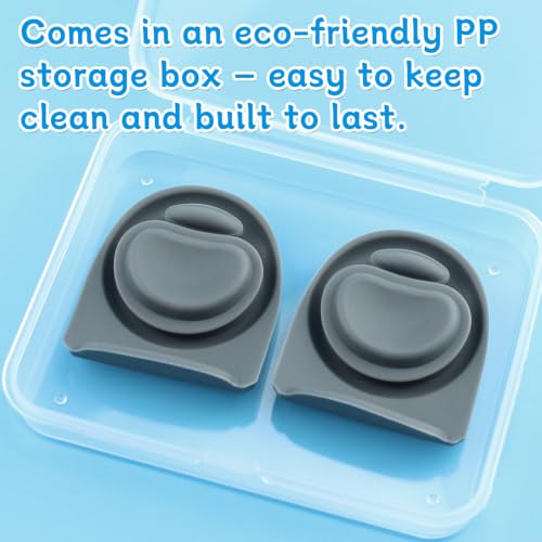 Silicone Replacement Stopper Gasket for Water Bottle Lids - 2-Pack Grey