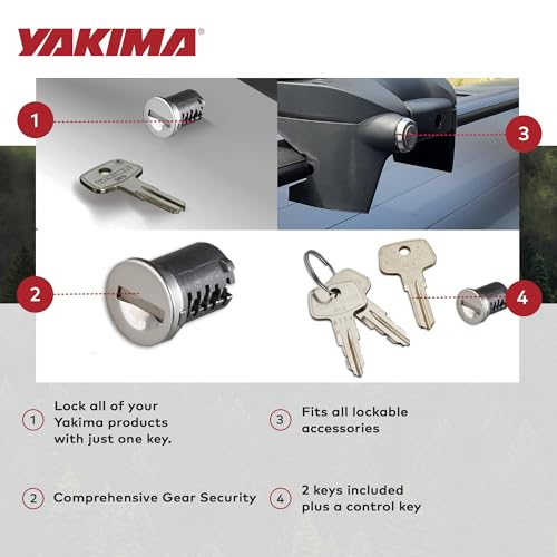 SKS Lock Cores for Yakima Car Rack System - 6 Pack