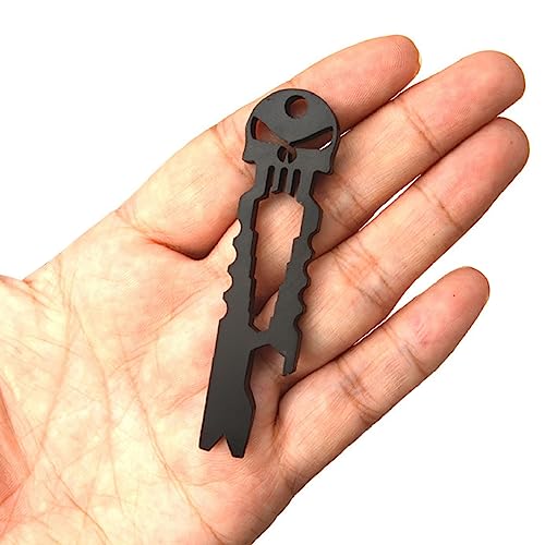 3-Piece Multi-Function Skull EDC Tool Set - Key Ring & Bottle Opener