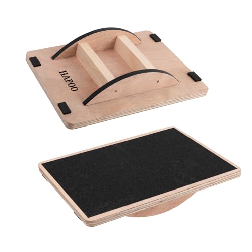 Wooden Wobble Board - Anti-Slip Balance Board for Core Strength Therapy - Basics