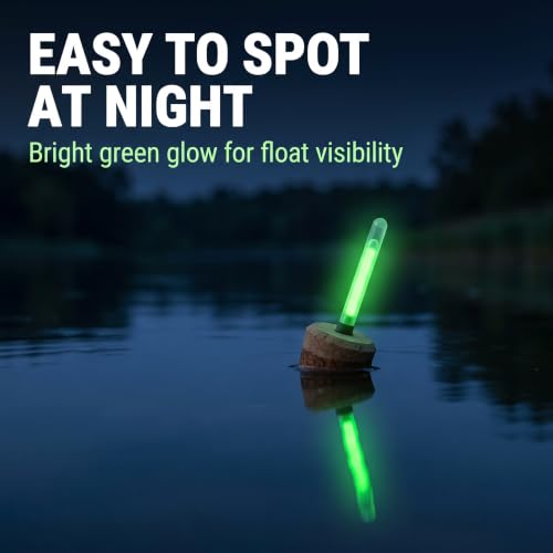 100 Pack Fluorescent Fishing Float Light Sticks - 3mm Diameter