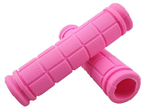 Urban-Style Fixed Gear Handlebar Grips - Hot Pink Rubber MTB