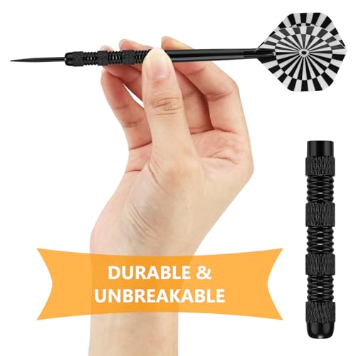 Accmor Metal Tip Darts, Steel 14 Grams Professional Darts Set, for