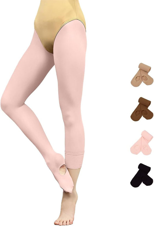 Regine Switzerland Women's Ballet Tights | Ultra Soft Convertible Opaque for Jazz, Yoga & Stage Performance