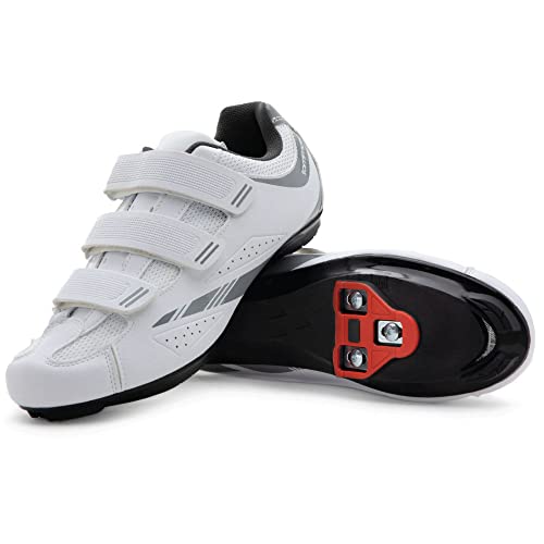 Indoor Cycling Shoes for Women - White Delta Cleats