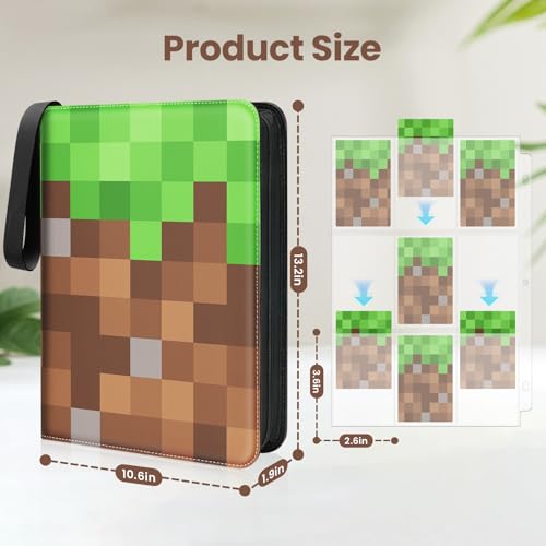 Deep Green 9-Pocket Trading Card Binder for 900 Cards - Winsing