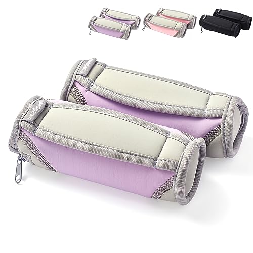 AceSpear Purple 1lb Hand Weights Pair for Women Men - Soft, Detachable Dumbbells