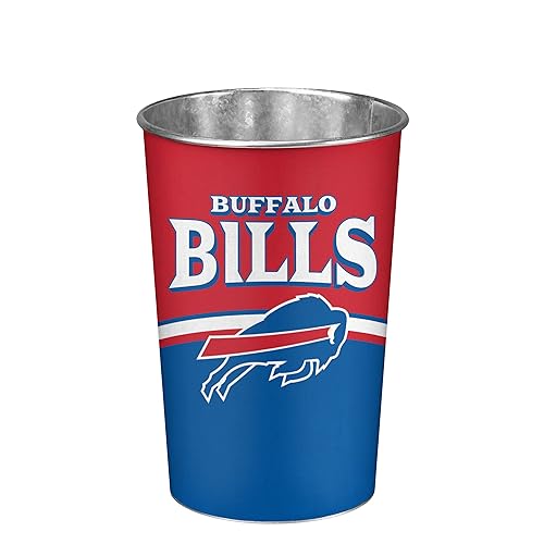 Buffalo Bills Stripe Waste Basket - Team Color Design