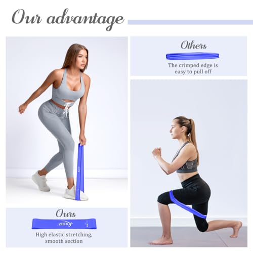 5-Level Resistance Loop Bands Set for Strength Training & Pilates - Assorted