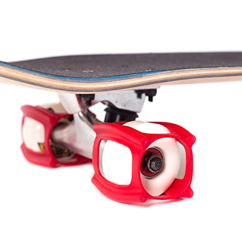 Skater Trainer Wheels for Beginners - Red - Learn Skateboard Tricks Fast