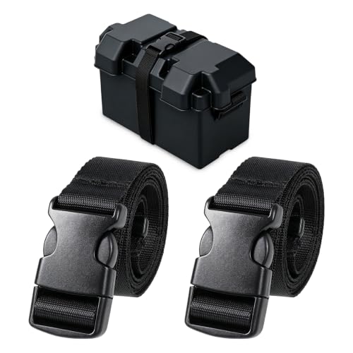 Battery Tie Down Straps with Quick Release - 1"×48" (2pcs)