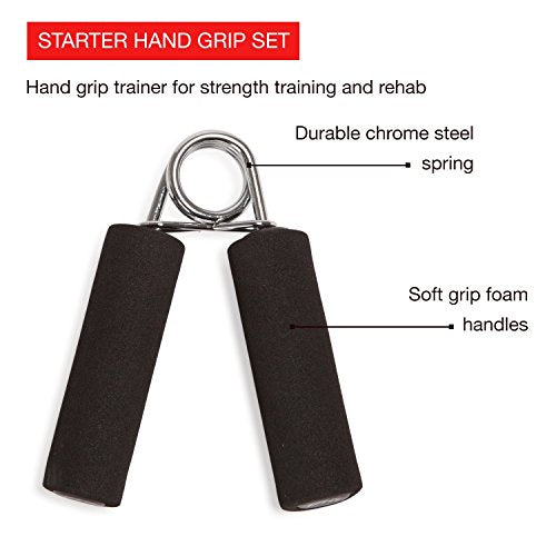 Adjustable Hand Grip Strengthener - Pair with Foam Handles