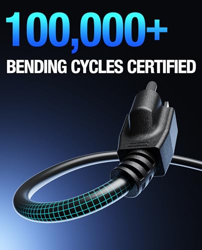 ALIENSX 9FT 125V 13A Heavy-Duty Charging Cable for Segway Ninebot MAX G3 G2 G30 G30P P65 P100S F60