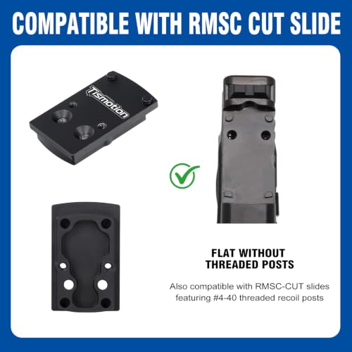 RMSc to RMR Red Dot Mount Adapter Plate - 7075 Aluminum