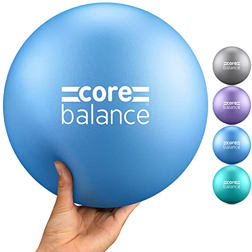 9 Inch Anti-Burst Pilates Ball - Mini Exercise Ball for Yoga, Barre, Stretching - Blue