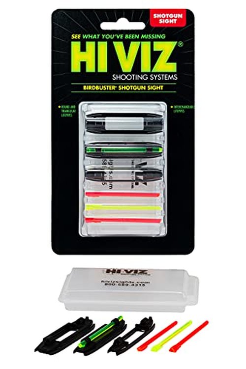 HIVIZ BirdBuster Fiber Optic Shotgun Sight Green and Red, One Size