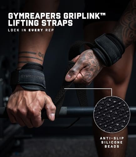 Heavy Duty Weight Lifting Straps with Silicone Grip Beads