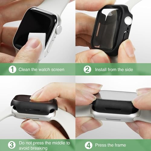 Hard PC Case for Vivoactive 6 with Tempered Glass Screen Protector - Clear