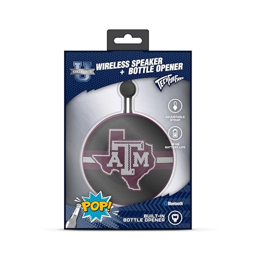 Portable Bluetooth Speaker with Built-In Bottle Opener - Texas A&M Aggies