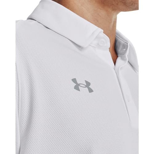 Under Armour Men's Tech Polo X-Large Tall White - Breathable Anti-Odor Performance Shirt