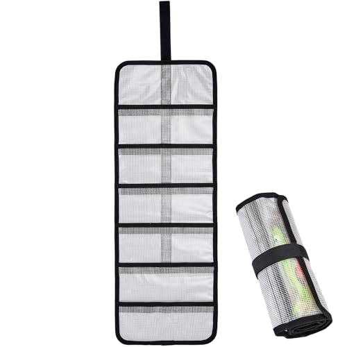Durable Fishing Lure Wraps Set - 6 Pocket PVC Cover - Clear 1-Pack