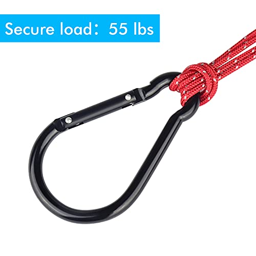 Carabiner Caribeaner Clip,Extra Large 4" Aluminum Carabeaner Keychain