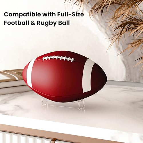 Acrylic Display Stand for Sports Balls - 2-Pack, 5.9x3.5x1.3 inch