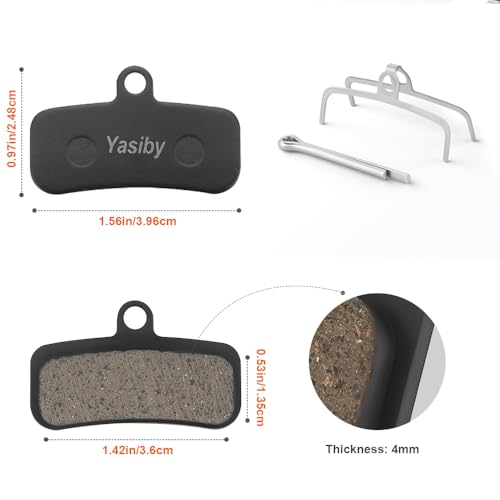 High-Performance Disc Brake Pads for Shimano & Tektro Bikes - 4 Pairs with Tools