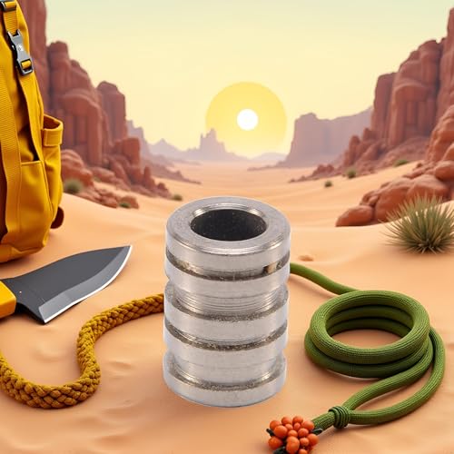 Titanium Parachute Cord Beads Set for Lanyards & EDC - Silver