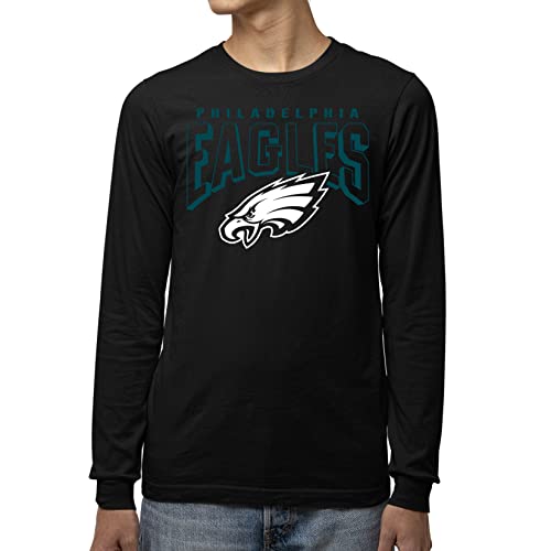 Philadelphia Eagles Long Sleeve T-Shirt - Unisex X-Large Black