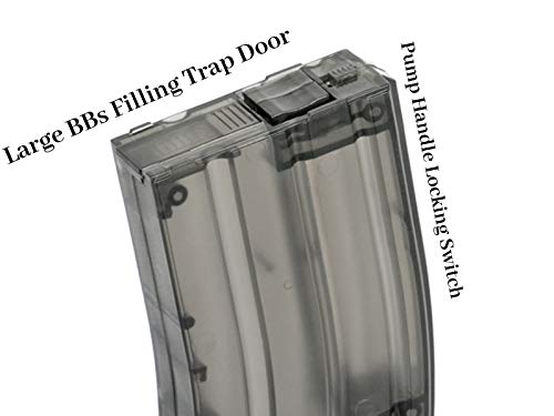 High-Capacity Airsoft BB Speed Loader – 500 Rounds, Durable Plastic