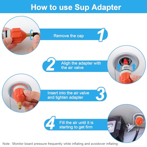 Stand-Up Paddle Board Pump Adapter - Inflatable Boat Air Adaptor