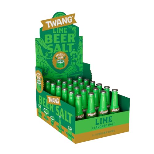 Twang Lime Beer Salt Seasoning 1.4oz Pack of 24 for Beer & Seltzers