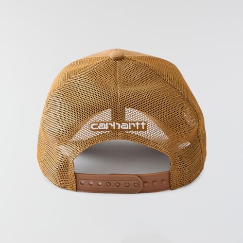 Carhartt One Size Washed Duck Mesh-Back Cap - Carhartt Brown