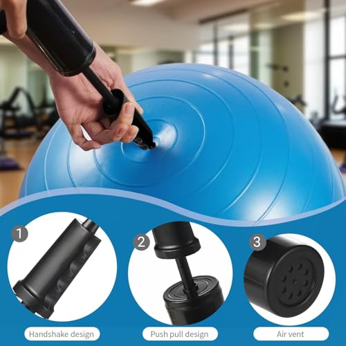 Portable Exercise Ball Pump - Hand Inflator for Yoga & Fitness Balls