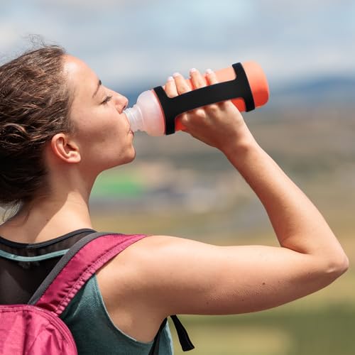 Water Bottle Handle Carrier Strap - 2PCS, Black - Ideal for Running, Hiking & Gym